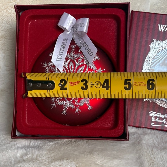 Waterford Festive Red and Silver Ornament - Picture 4 of 11